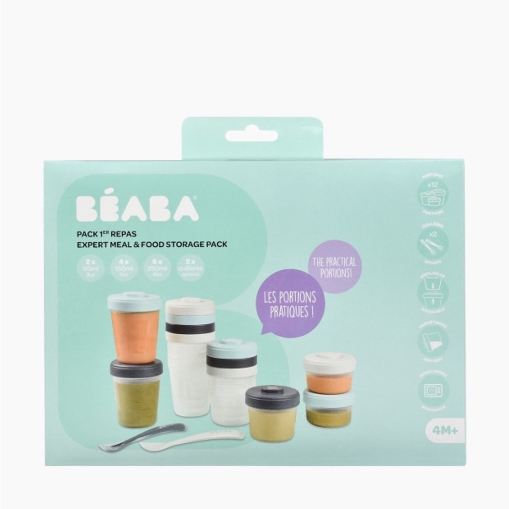Beaba Clip Containers (12) and Spoons